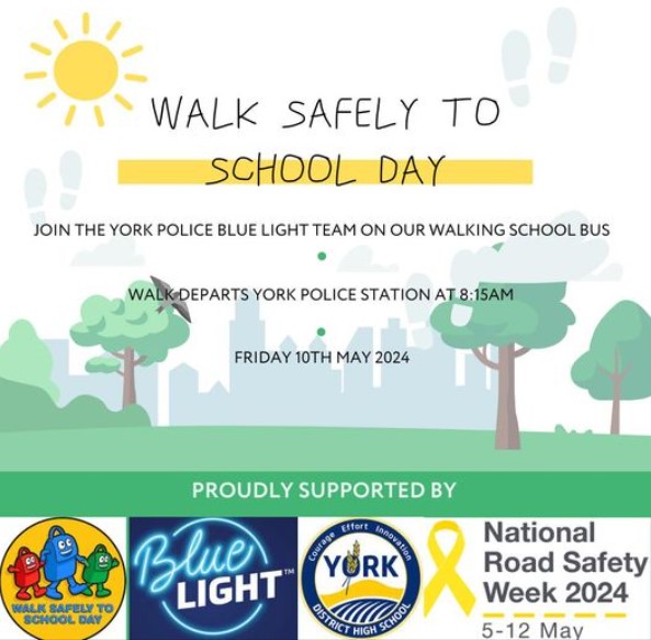 National Walk Safely to School Day